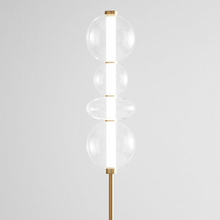 Piantana Contemporanea Bubbles Metallo Oro Led Integrato 36W