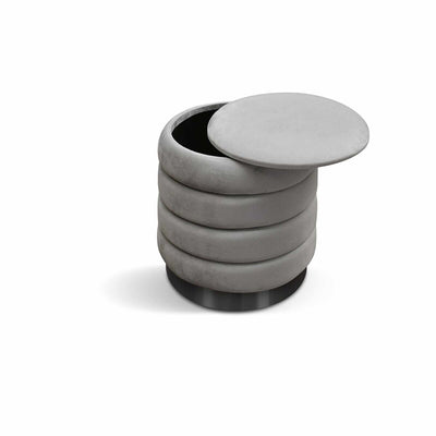 MOBILI 2G - Pouf moderno in velluto 33,5x35,5