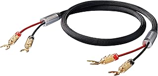 Oehlbach XXL Fusion Two High End Loudspeaker Cable with Banana Plug Black