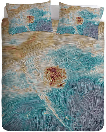 Set copripiumino federe parure copripiumino stampa digitale fotografica  100% Cotone Made in Italy  MATRIMONIALE INFINITO