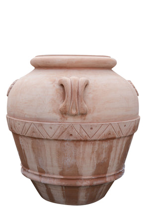 Biscottini Orcio Toscano invecchiato in terracotta toscana 100% Made in Italy interamente Lavorata a Mano L100xPR94xH100 cm