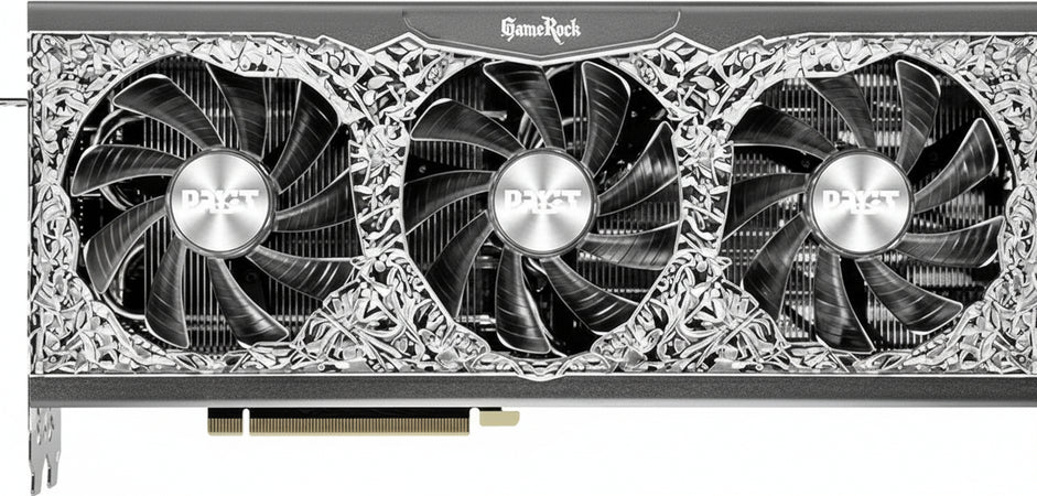 Palit Microsystems, Inc. GeForce RTX 3080 Ti GameRock 12 GB GDDR6X, 10240 Core, 1365 MHz GPU, 1665 MHz Boost, NVIDIA Ampere, HDMI, DisplayPort x 3, Angel ARGB Illuminazione, TurboFan avanzato 3.0