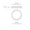 Plafoniera led Gea Luce KRIZIA PP B 30W 3000K 4000K alluminio bianco lampada soffitto
