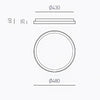 Plafoniera led Gea Luce KRIZIA PM BI 38W 3000K 4000K alluminio bianco lampada soffitto