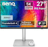 BenQ PD2730S 27 Inch 5K Monitor, 90W Thunderbolt 4, 218 PPI, 98% P3, 2000:1 Contrast, Nano Matte Panel, Daisy Chain, KVM, Height Adjustable, Mac Compatible, for 3D Artists, VFX Animators, Game