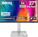 BenQ PD2730S 27 Inch 5K Monitor, 90W Thunderbolt 4, 218 PPI, 98% P3, 2000:1 Contrast, Nano Matte Panel, Daisy Chain, KVM, Height Adjustable, Mac Compatible, for 3D Artists, VFX Animators, Game