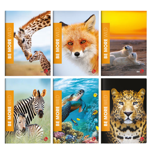 Maxiquaderno A4 36Fg+2 100Gr 5Mm C/Margine Wild Be More Bm