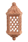 Biscottini Lanterna Lampada da parete da appendere in Terracotta 100% Made in Italy interamente Lavorata a Mano