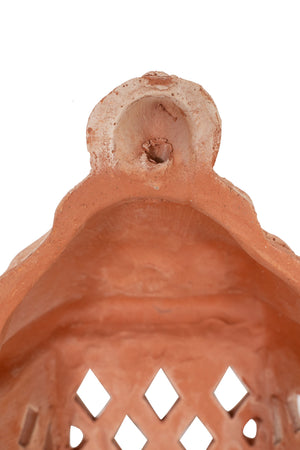 Biscottini Biscottini Lanterna Lampada Parete Terracotta Artigianale Antigeliva 21x11x49
