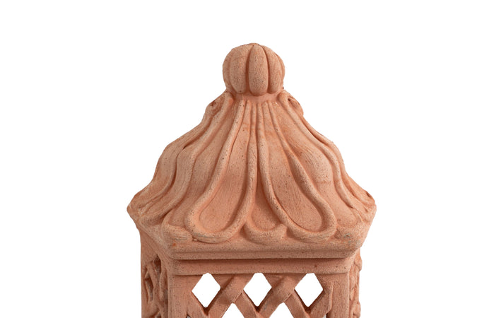 Biscottini Biscottini Lanterna Lampada Parete Terracotta Artigianale Antigeliva 21x11x49