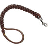 Guinzaglio per cane con Tripla treccia in Cuoio e moschettone 70 cm