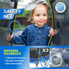 Trampolino elastico con rete di protezione per bambini ed adulti gioco da giardino e veranda