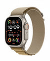 Apple Watch Ultra 2 (GPS + Cellular 49mm) Smartwatch, Sports Watch with Titanium Case in Natural and Alpine Loop in Almond (Medium). Fitness Tracker, Precise GPS, Extra Long Battery Life, CO Neutral