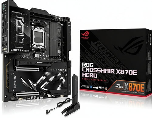 ASUS ROG Crosshair X870E Extreme Gaming Motherboard Socket AMD AM5 (Ryzen 9000, E-ATX, 3X PCIe 5.0, 2x PCIe 4.0, DDR 5 Memory, WiFi 7, AI Overclocking, PCIe Q Release, Aura Sync)