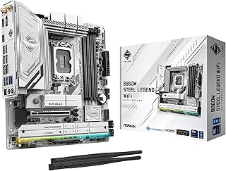 ASRock B860M Steel Legend WiFi 6E B860 LGA1851 Intel Core Ultra DDR5 8666MHz 256GB M.2 Micro ATX Motherboard Thunderbolt SATA3 6.0Gb/s PCIe 5.0