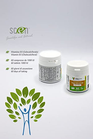 Vitamin D3 - 1000IU - Scen - 60 cpr. vegan