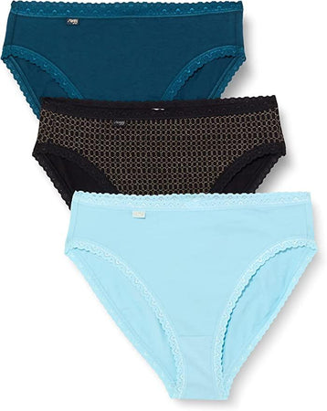 Sloggi Donna 24/7 Weekend Tai C3P 10198237 Confezione 3 Slip Tai S10 - Passarelli Biancheria