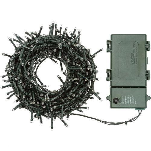 Catena lineare 300 LED Ø5mm, multicolor con giochi di luce per decorazioni natalizie