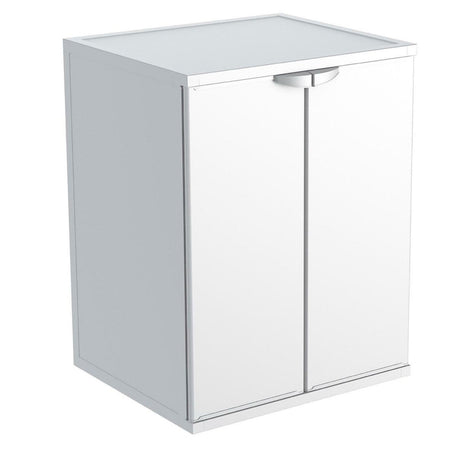 Mobile copri lavatrice in PVC kit di protezione per esterno con ante h 88 cm