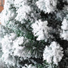 Albero di Natale innevato Plateau Rosa in PVC di altissima qualità + Flock