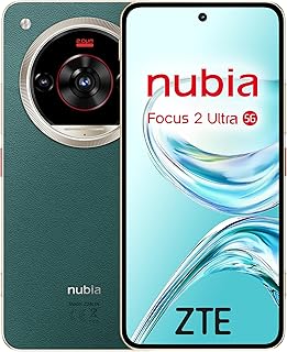 nubia ZTE Focus 2 Ultra 5G Smartphone without SIM Lock, AI, 8GB + 512GB, Rotating Lens, 6.8 Inch AMOLED Display, 50MP Camera with AI, Sensor Button, 5000mAh Battery, Android 15, with Case