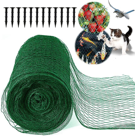 Rete anti uccelli a maglia quadrata per orti e frutteti in Nylon anti UV 1,5 x 1,5 mm