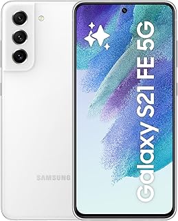 Samsung Galaxy S21 FE 5G, Android Smartphone, 6,4 Zoll Dynamic AMOLED Display, 4.500 mAh Akku, 256 GB/8 GB RAM, Handy in White inkl. 36 Monate Herstellergarantie [Exklusiv bei Amazon]