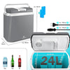 Borsa Frigo termoelettrica 12 e 230 V per auto e campeggio 24 lt