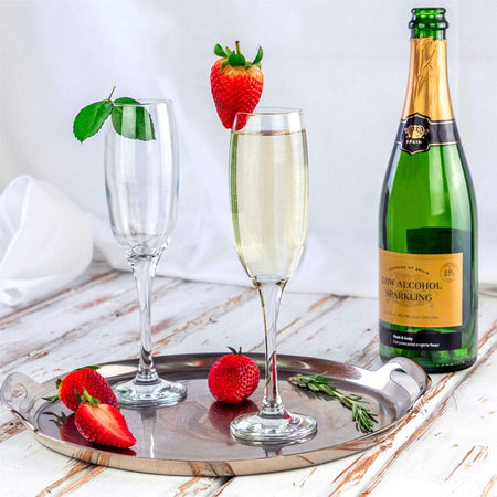 Bicchieri Champagne in vetro da 210 ml set da 4