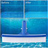 Spazzola in nylon per pulizia fondo e parete piscina in PVC da 25 cm