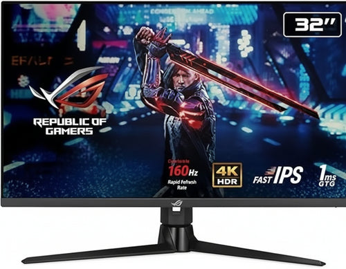 ASUS ROG Strix XG32UQ  32 Zoll 4k UHD Gaming Monitor  160 Hz, 1ms GtG, Freesync Premium Pro & G-Sync, DisplayHDR 600  Fast IPS Panel, 16:9, 3840 x 2160, DP 1.4 DSC, HDMI 2.1, USB, ergonomisch