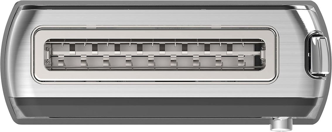 SOGO Tostapane 2 fette con finestra in vetro / 900W / una fessura larga / scongelamento e riscaldamento /