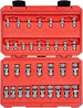 TEKTON SHD99301 1/4, 3/8 Inch Drive Hexagonal Universal Joint Socket Set with Case, 33-Piece (1/4-3/4-Inch, 6-19 mm)