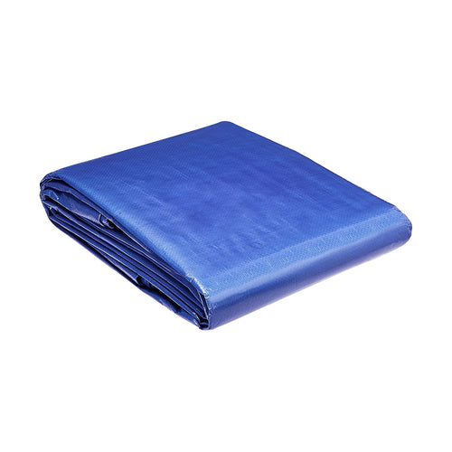 Telo occhiellato Extra impermeabile in polietilene Blu da campeggio 280 gr