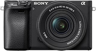 Sony Alpha 6400 System Camera (APS-C) with 16-50 mm Lens - 0.02s Auto Focus with Eye Detection, 4K Video, Foldable Display, Ideal for Vlogging, Photo & Travel