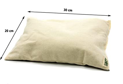 SCEN Cuscino per Culla, cm.30x20 in pula di Farro bio, Senza Cerniere e Parti Metalliche, Made in Italy, qualità Sartoriale Toscana. I colori sono assortiti e la foto rappresenta alcuni di quelli disponibili. Omaggio-Cuscini per ordini superiori a 50,00€