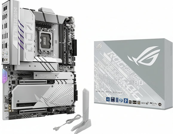 ASUS ROG Maximus Z890 APEX Gaming Motherboard Socket Intel LGA 1851 (ATX, Advanced AI, DDR5, WiFi 7, 3X PCIe 5.0 M.2, Q-Release, 2X Thunderbolt 4, DIMM Flex)