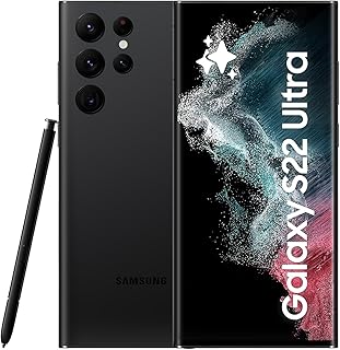 Samsung Galaxy S22 Ultra, Android Smartphone, 6,8 Zoll Dynamic AMOLED Display, 5.000 mAh Akku, 128 GB/8 GB RAM, Phantom Black, inkl. 36 Monate Herstellergarantie [Exklusiv bei Amazon]