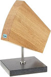 Kai Europe DM-0794SB - Blocco Magnetico per coltelli Shun, Struttura Girevole in Legno di Quercia e Base in Ardesia