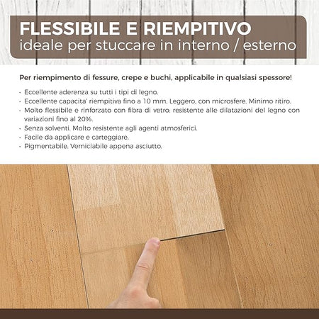 AGUAPLAST - AP STUCCO LEGNO WOODLITE MOG.CH.125 ML