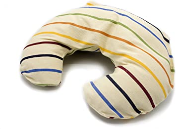 SCEN Cuscino cervicale mezzaluna per bambini, Pula di Farro Bio, Sostegno Zona cervicale e Lombare, Senza Cerniere e Parti Metalliche, Made in Italy 100%, qualità Sartoriale, Prodotto in Toscana