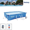 Piscina fuori terra rettangolare Bestway con pompa filtraggio 300 x 200 x h 66 cm