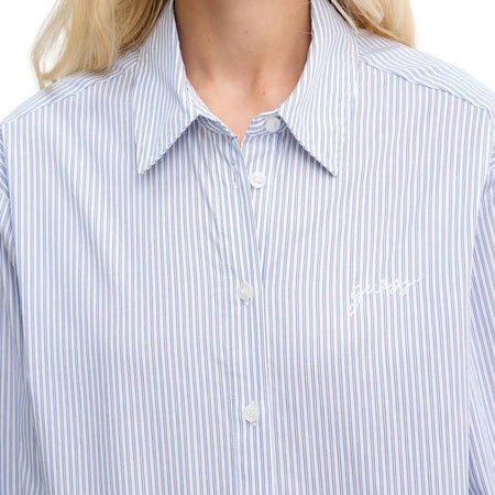 Guess camicia celeste relaxed fit LAURIANE W5YH47WHD10S01U