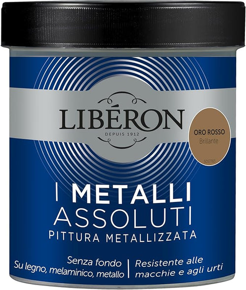 LIBERON - PITTURA METALLIZZATA I METALLI ASSOLUTI ORO ROSSO BRILLANTE 500ML