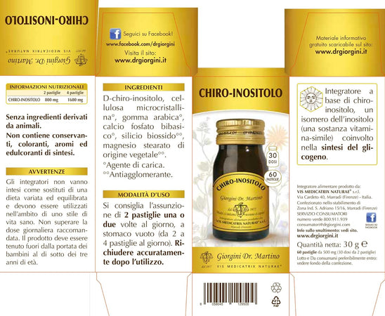 CHIRO-INOSITOLO pastiglie - 30 g