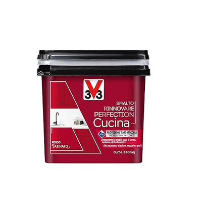 V33 - SMALTO RINNOVARE PERFECTION CUCINA 750ML ROSSO SATINATO