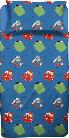 Completo lenzuola singolo Avengers 100% cotone