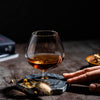 Calici decorativi in vetro trasparente per whisky 350 ml set da 4