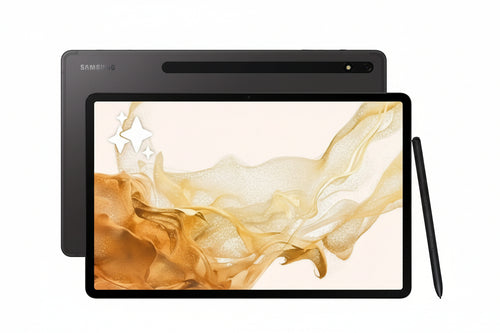 Samsung Galaxy Tab S8+, 12,4 Zoll, 128 GB interner Speicher, 8 GB RAM, Wi-Fi, Android Tablet inklusive S Pen, Graphite, inkl. 36 Monate Herstellergarantie [Exklusiv bei Amazon]