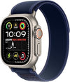 Apple Watch Ultra 2 (GPS + Cellular 49mm) Smartwatch, Sport Watch with Titanium Case in Nature and Trail Loop in Blue (M/L) Fitness Tracker, Precise GPS, Extra Long Battery Life